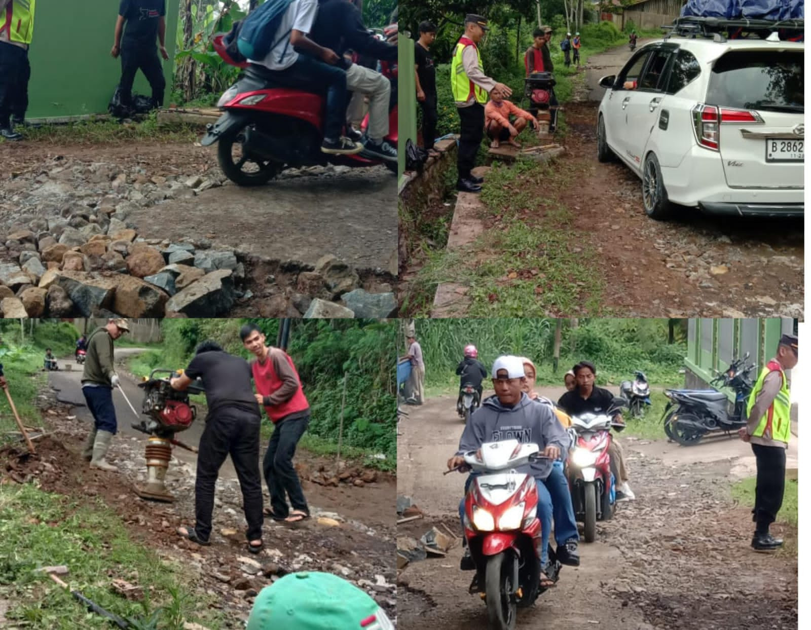 Memperihatinkan Jalan Kabupaten Di Kecamatan Cihurip Rusak Berat