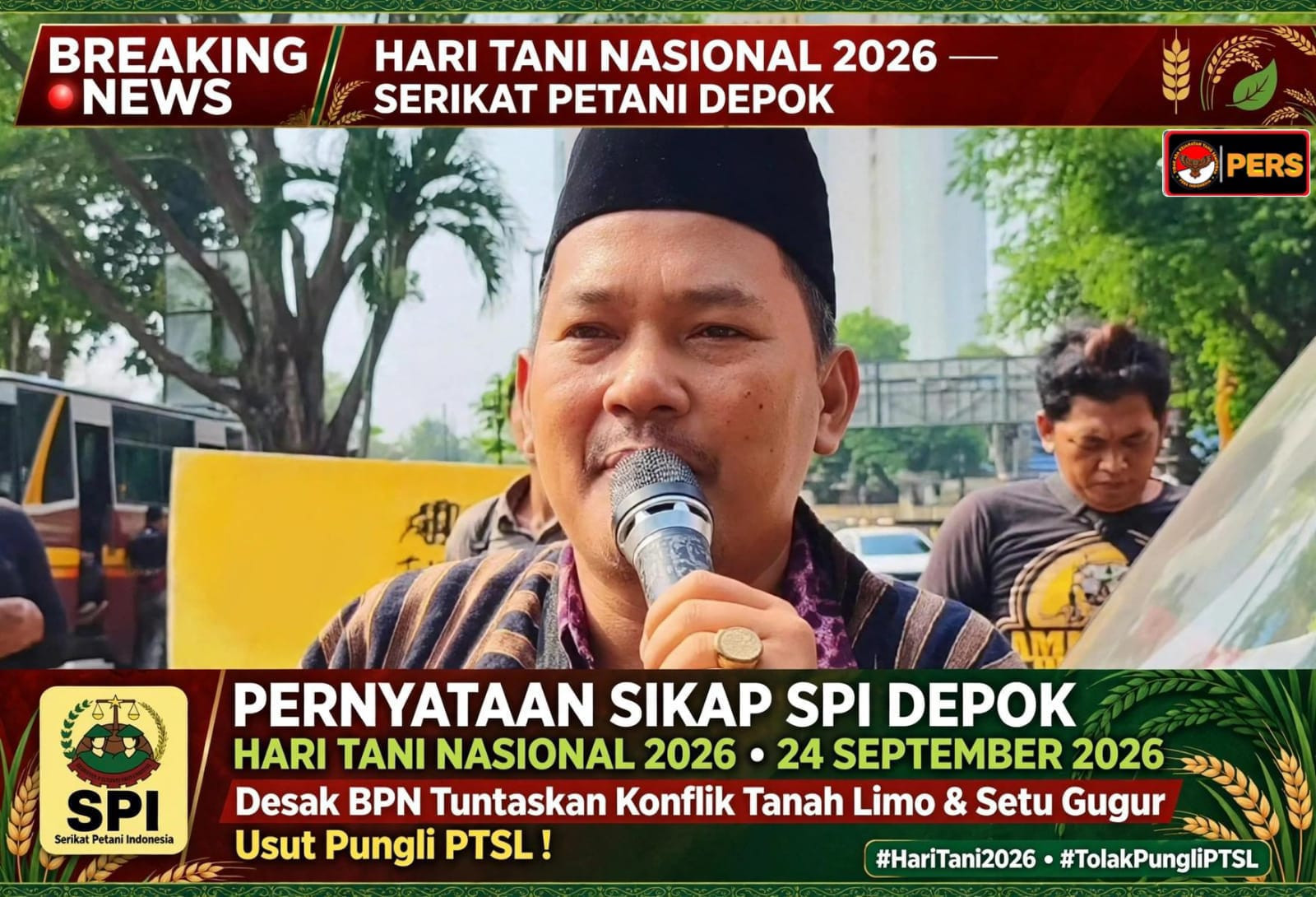 Peringatan Hari Tani Nasional 2026: SPI Depok Desak ATR/BPN Tuntaskan Konflik Tanah Limo dan Setu Gugur, Usut Tuntas Dugaan Pungli PTSL IMG-20260924-WA0039.jpg