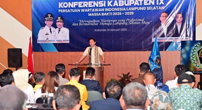Buka Konferkab IX, Bupati Egi: PWI Harus Jadi Kanalis Informasi Sehat dan Penjaga Profesionalisme Wartawan