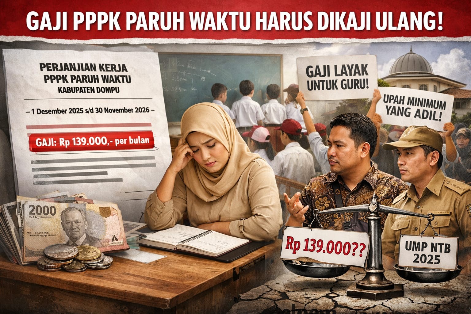 Kebijakan Gaji PPPK Paruh Waktu Harus Dikaji Ulang