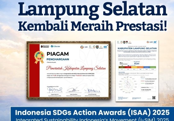 Di Bawah Kepemimpinan Egi-Syaiful, Lampung Selatan Tembus 12 Besar Nasional SDGs lewat I-SIM 2025