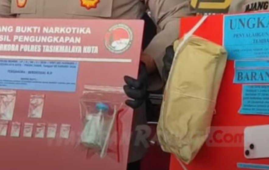 Edarkan Sabu dan Tembakau Gorila Lima Orang di Tasikmalaya Ditangkap Polisi