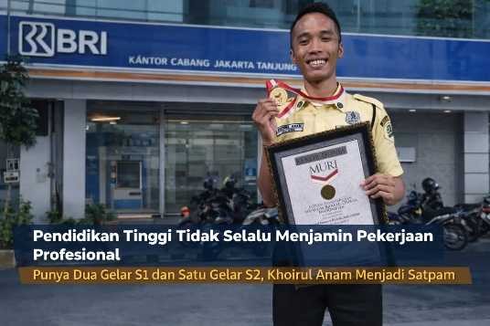Pendidikan Tinggi Tidak Selalu Menjamin Pekerjaan Profesional