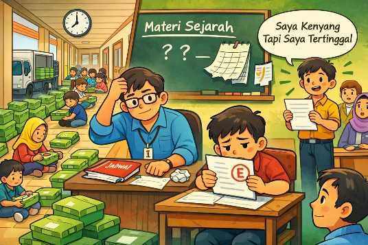 Cerpen: Sekolah Sunyi Setelah Piring Datang