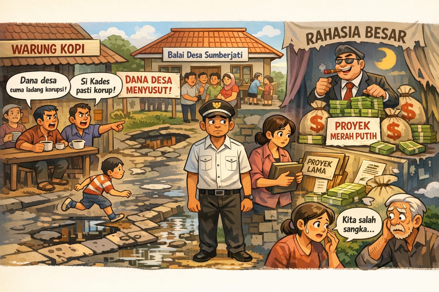 Cerpen: Desa Kehilangan Dana Menemukan Kebenaran