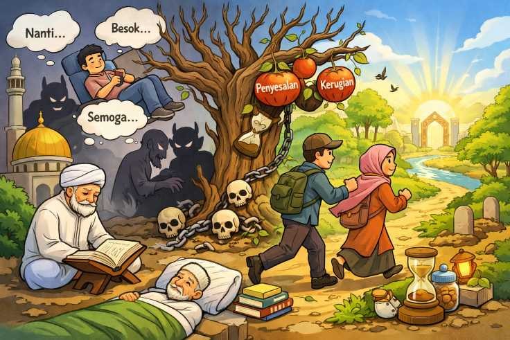 Buah Penundaan Amal
