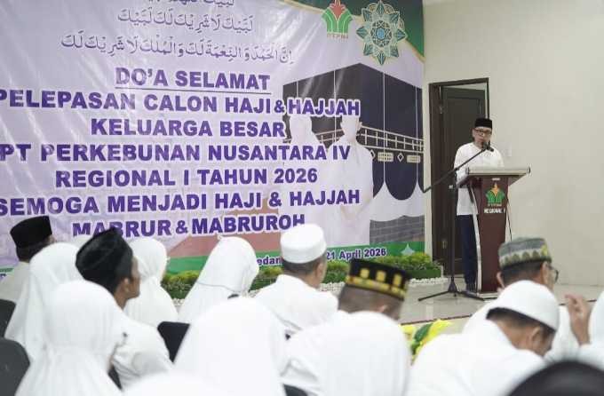 PTPN IV Regional I Medan Gelar Doa Selamat Bagi 60 Calon Jemaah Haji 2026