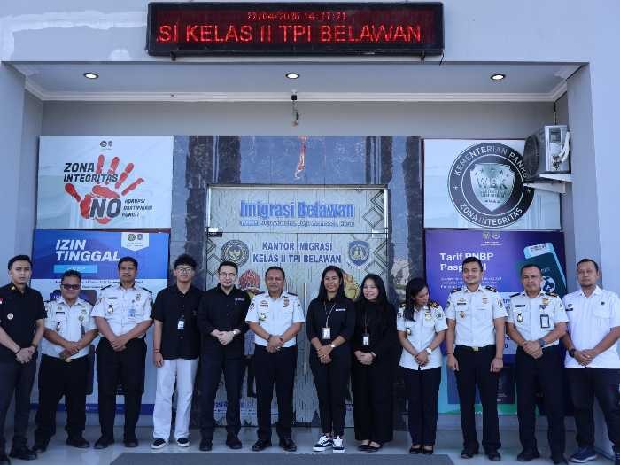 Imigrasi Kelas ll TPI Belawan Terima Kunjungan Ombudsman RI
