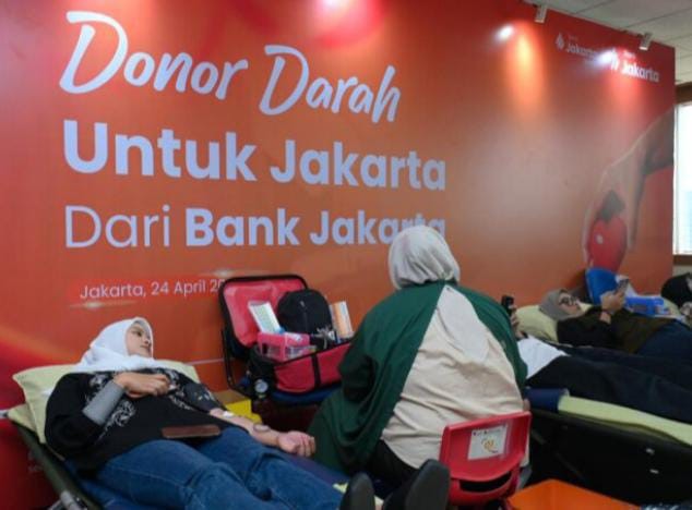 Rayakan Ultah Ke-65 Bank Jakarta Gelar Donor Darah Gandeng PMI DKI dan PWI Jaya