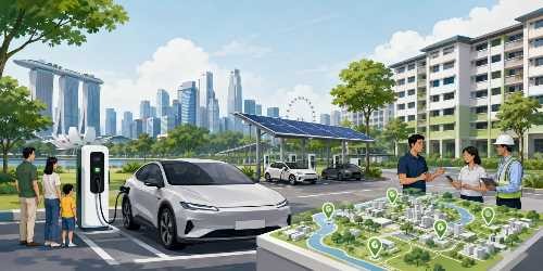 Infrastruktur EV Singapura Menyongsong Masa Depan Mobilitas