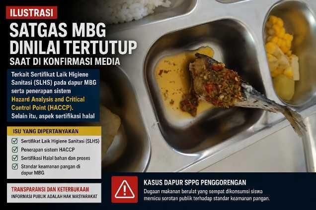 Satgas MBG Madina Dinilai Tertutup, Dugaan Makanan Berulat Picu Sorotan Standar Keamanan Dapur