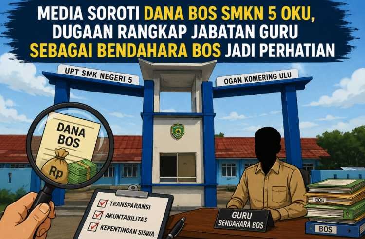 Media Soroti Dana BOS SMKN 5 OKU, Dugaan Rangkap Jabatan Guru Sebagai Bendahara Jadi Perhatian