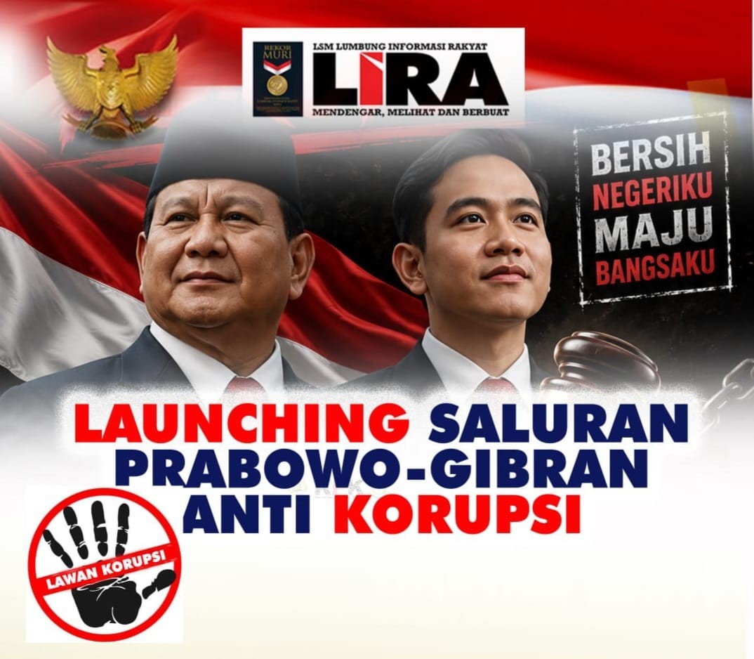 LSM LIRA Luncurkan Saluran Prabowo-Gibran Anti Korupsi Di Sumut. Terima Pengaduan Kasus Korupsi Berhadiah