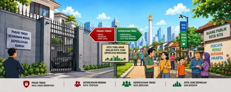 Pagar Tinggi, Kepercayaan Rendah, Kota Kehilangan Wajah