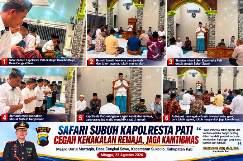 Kapolresta Pati Gandeng Tokoh Agama, Perkuat Kamtibmas dan Cegah Tawuran Remaja