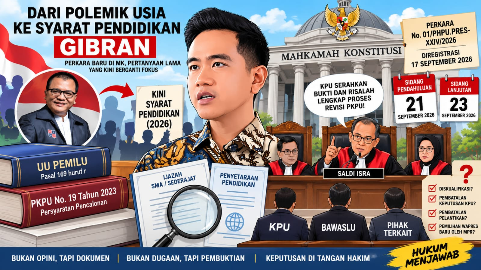 Dari Polemik Usia ke Syarat Pendidikan Gibran