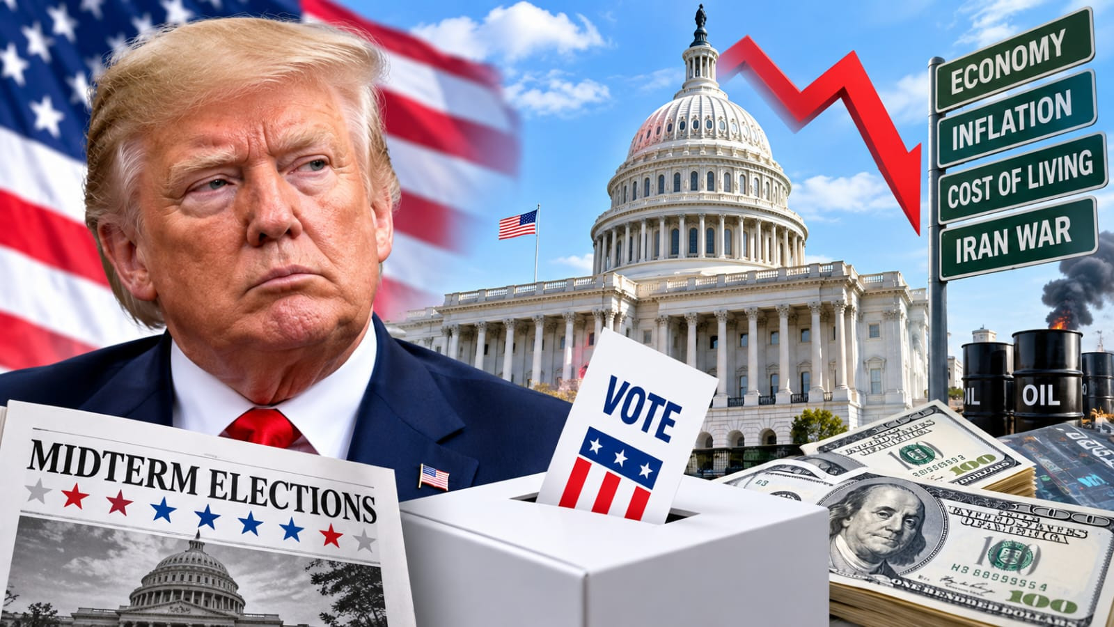 SURVEI TRUMP MEMBURUK JELANG PEMILU PARUH WAKTU