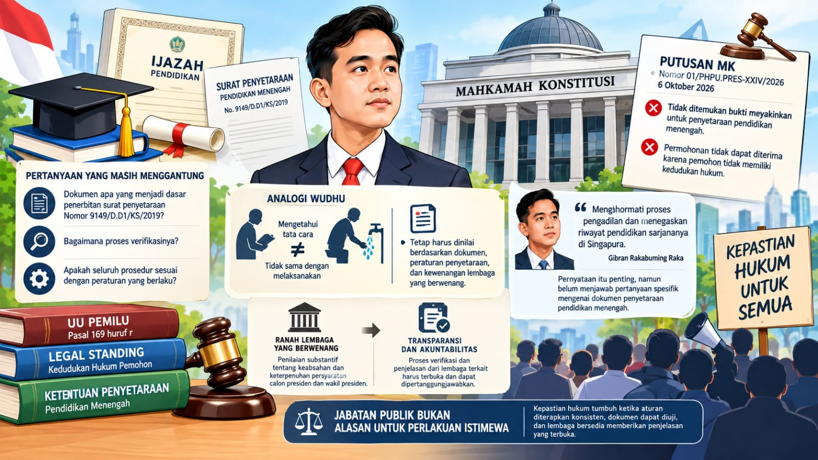 Ijazah Gibran dan Ujian Kepastian Hukum