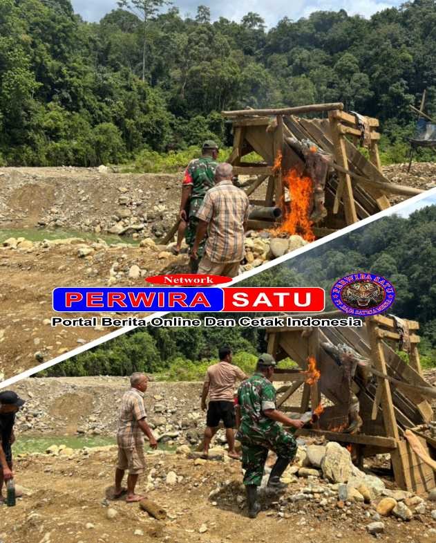 PERSONIL KODIM 0212/TS KEMBALI LAKUKAN SOSIALISASI DAN PENERTIBAN AKTIFITAS PETI DI MADINA