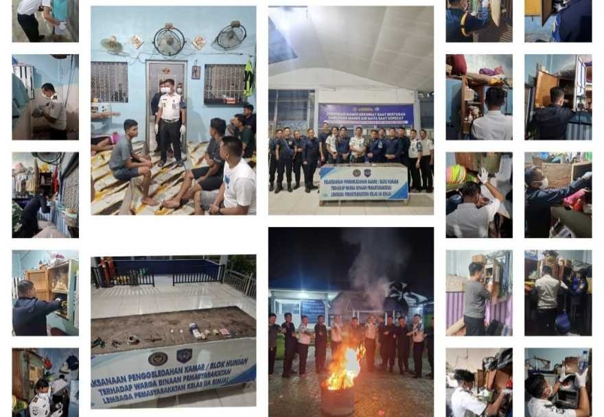 Komitmen Zero HP dan Narkoba Lapas Binjai Lakukan Penggeledahan Mendadak di Blok Hunian