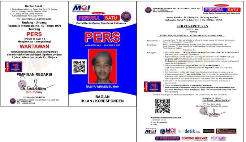 Telah hilang ID Card, Kartu Tanda Anggota (KTA) 