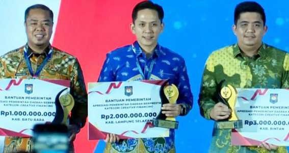 Lampung Selatan Raih Peringkat Kedua Nasional, Kantongi Insentif Rp2 Miliar Dari Inovasi Pembiayaan Daerah