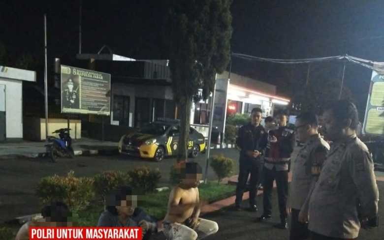Tim Patroli Polres Garut Amankan Tiga Orang Diduga Mabuk Usai Keributan