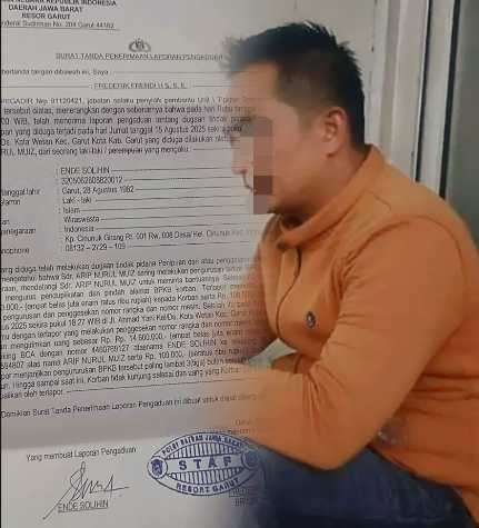 Diduga Terkait Pengurusan BPKB,Warga Garut Laporkan Dugaan Penipuan Ke Polres Garut