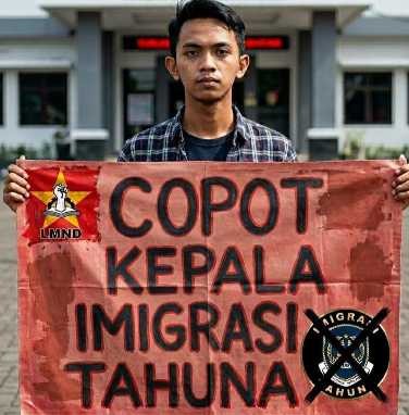 Dua Tahanan Imigran Diduga Kabur LMND Sangihe Minta Kepala Imigrasi Tahuna Dicopot