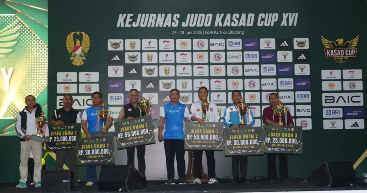 Kasad: Kejurnas Judo Piala Kasad XVI 2026 Pecahkan Rekor Jumlah Peserta