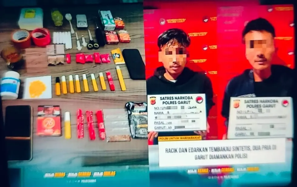 Dua Pria Asal Tarogong Kidul Garut Diamankan Polisi Terkait Peredaran Tembakau Sintetis IMG_20260730_182420.webp