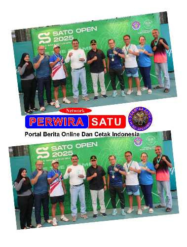 Kementerian ATR dan BPN Raih Juara III Bersama Turnamen Tenis Antar instansi SATO Open 2025 Piala Wakil Ketua BPK