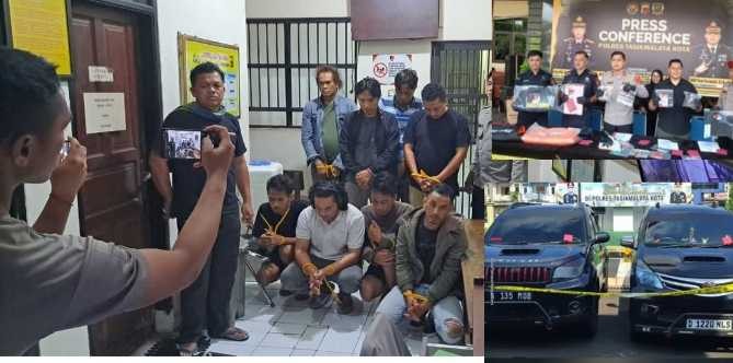 Polres Tasikmalaya Kota Amankan 8 Tersangka Tindak Pemerasan terhadap Penjual Roko Ilegal